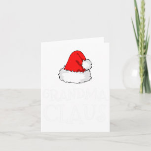 Family Grandma Claus Christmas Santa's Hat Pajama  Card