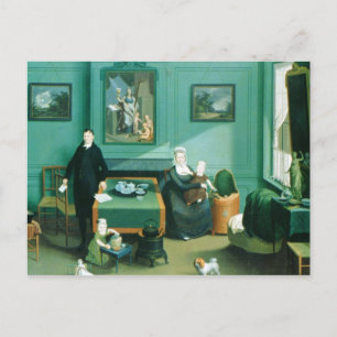Family Group, c.1810 Postcard