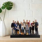 Family Group Photo Cutout Sculpture 