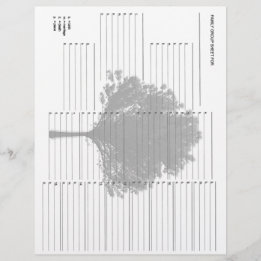 Family Group Sheet Paper