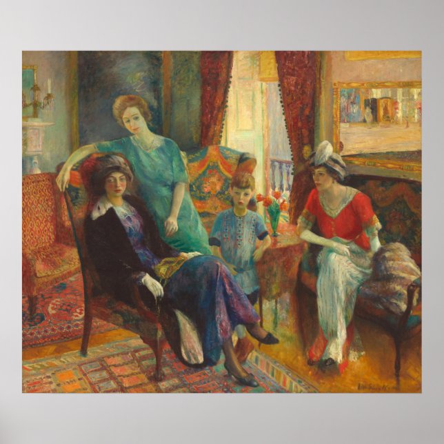 Family Group - William Glackens Fine Art Poster (Front)