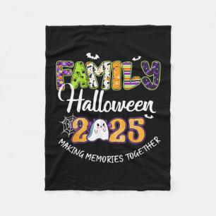 Family Halloween 2025 Making Memories Together Cru Fleece Blanket