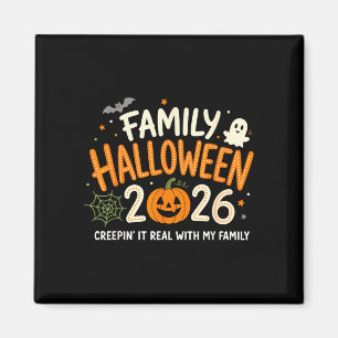 Family halloween 2026 funny pumpkin ghost spooky magnet