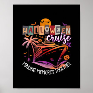 Family Halloween Cruise 2025 Matching Family Cruis Poster