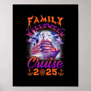 Family Halloween Cruise 2025 Matching Family Cruis Poster