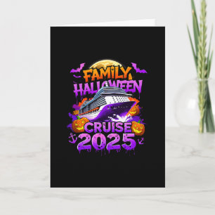 Family Halloween Cruise 2025 Spooky Vacation Match Card