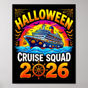 Family halloween cruise squad 2026 costume men poster