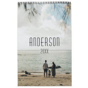 Family happiness cute personalised  calendar