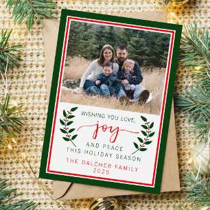 Family Happy Holiday Christmas 2024 Christmas Card