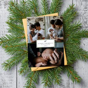 Family Happy Holiday Christmas Photo Card