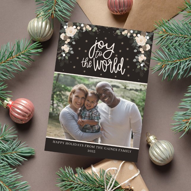 Family Happy Holidays Christmas Photo Card (Creator Uploaded)