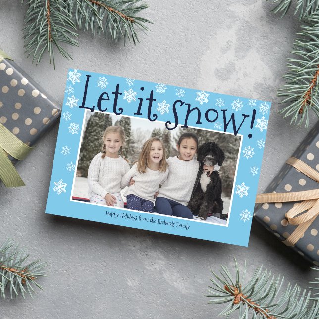Family Happy Holidays Christmas Photo Card (Creator Uploaded)