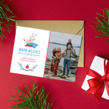 Family Happy Holidays Christmas Photo Card