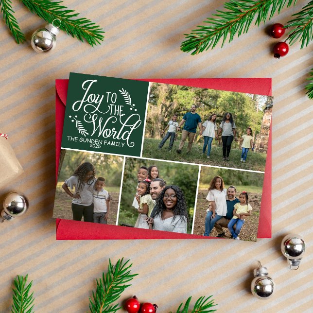 Family Happy Holidays Merry Christmas Photo Card (Creator Uploaded)