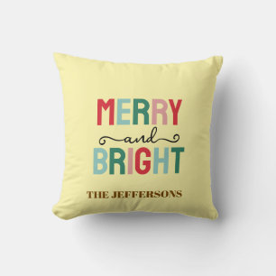 Family Happy New Year Merry Christmas Cushion