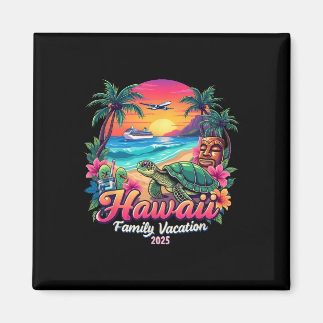 Family Hawaii Summer Matching Trip Vacation 2025 V Magnet (Front)