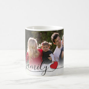 Family Heart   Horizontal Photo Coffee Mug