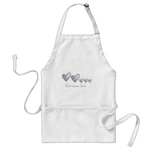 Family hearts apron