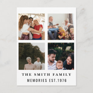 Family Heritage Multi-Photo Collage Personalised Postcard