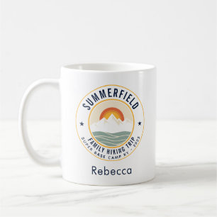 Family Hiking Trip Retro Keepsake Custom Coffee Mug