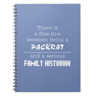 Family Historian Notebook (Customise Your Colour)