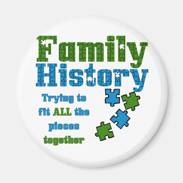 Family History Puzzle Magnet (Front)
