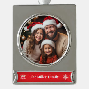 Family Holiday Banner Ornament