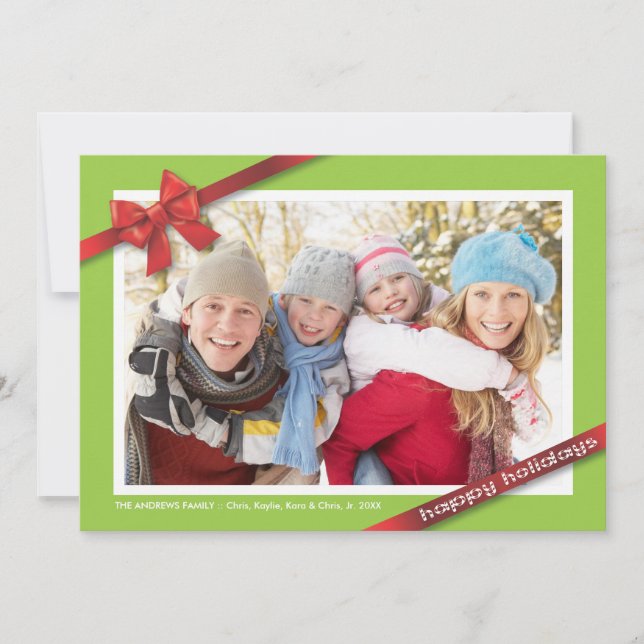 Family Holiday :: Holiday Photo Card (Front)