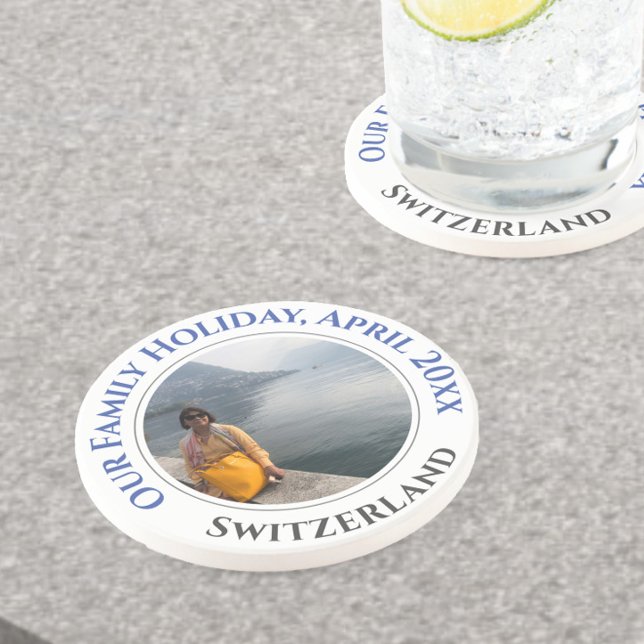 Family Holiday Memories Souvenir Coaster (Creator Uploaded)