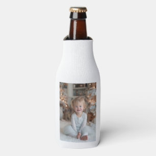 Family Holiday Photo Bottle Cooler