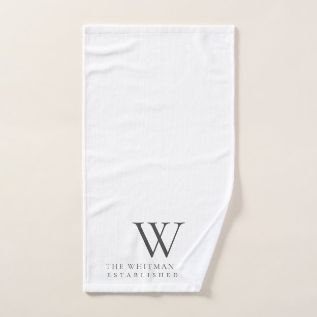 Family Home Monogram Hand Towel (Hand Towel)