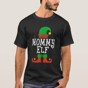 Family I m The Mommy Elf Christmas Matching Pajama T-Shirt