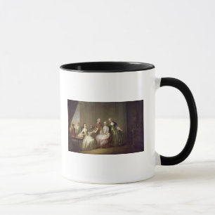 Family in an Interior with Squirrels Mug