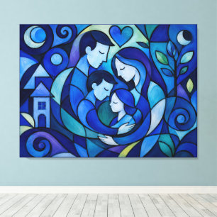 Family in Harmony Canvas Print