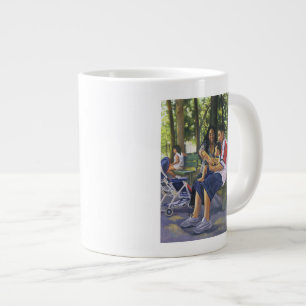 Family in the Park 1999 Large Coffee Mug
