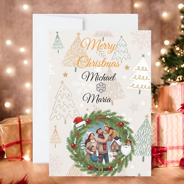 Family in the Snow Christmas Invitation – Holiday  (Creator Uploaded)