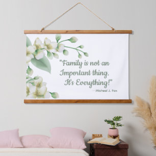 Family Inspired Quote Wall Tapestry art