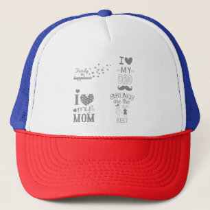 Family Inspired Text Quotes Design Trucker Hat