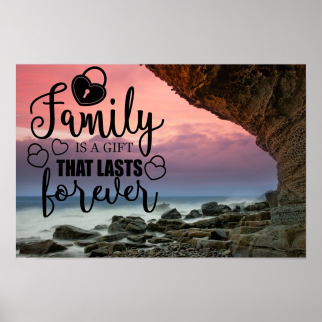 Family is a gift that lasts forever - Poster (Front)