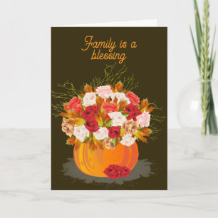 FAMILY IS BLESSING THANKSGIVING CARD