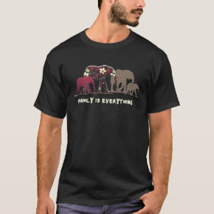 Family Is Everything Elephants Matching Family Gro T-Shirt