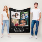 Family Is Everything Quote 4 Photo Collage Black