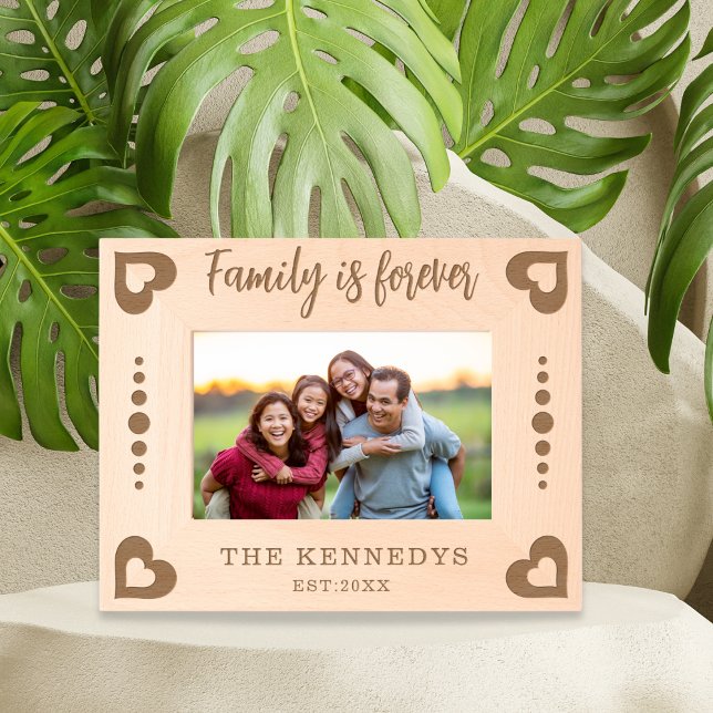 Family Is Forever Quote Family Name Etched Frames (Creator Uploaded)