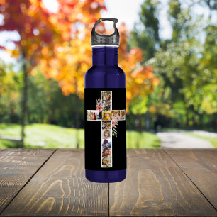 Family Jesus Cross Christian Church Lover 710 Ml Water Bottle