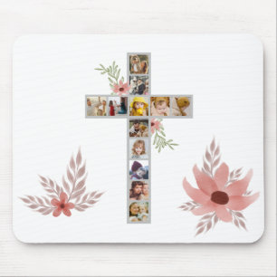 Family Jesus Cross Christian Church Lover Mouse Pad