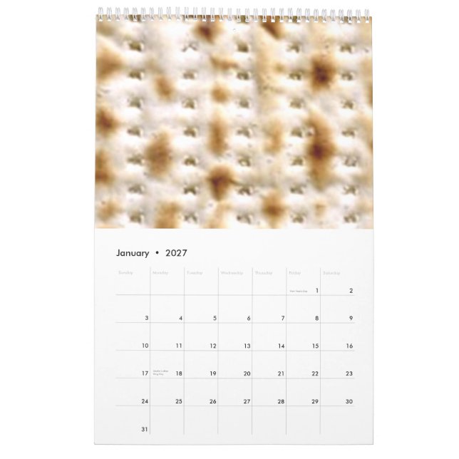 Family Jewish Wall Calendar, 9/2014 - 8/2015 Calendar (Jan 2027)