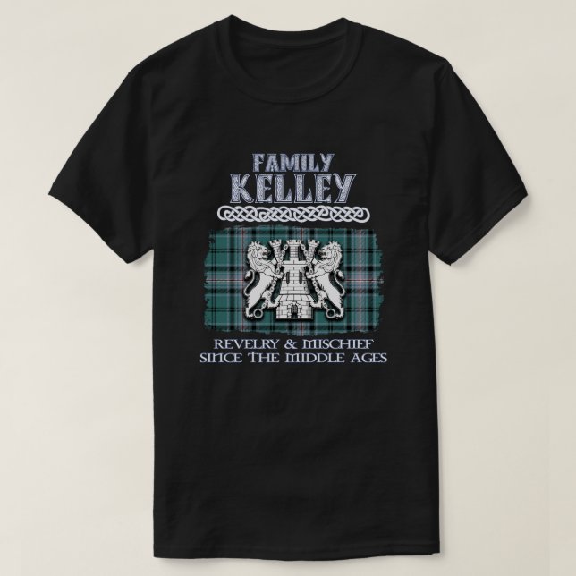 Family Kelley crest Scottish clans Scottish surnam T-Shirt (Design Front)