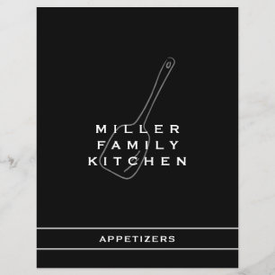 Family Kitchen Appetizer Divider   Black & White