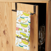 Family Kitchen Towel Personalised