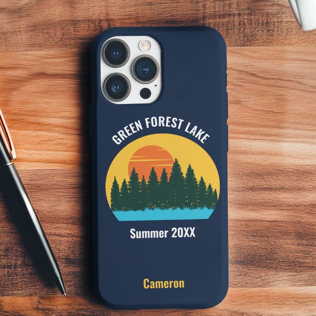 Family Lake Reunion Cute Customised Sunset Case-Mate iPhone Case (Creator Uploaded)